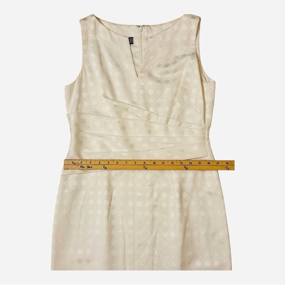 Anne Klein Dress Women's Size 10 Sleeveless V-Neck Pleated Summer Formal Casual - Picture 4 of 5